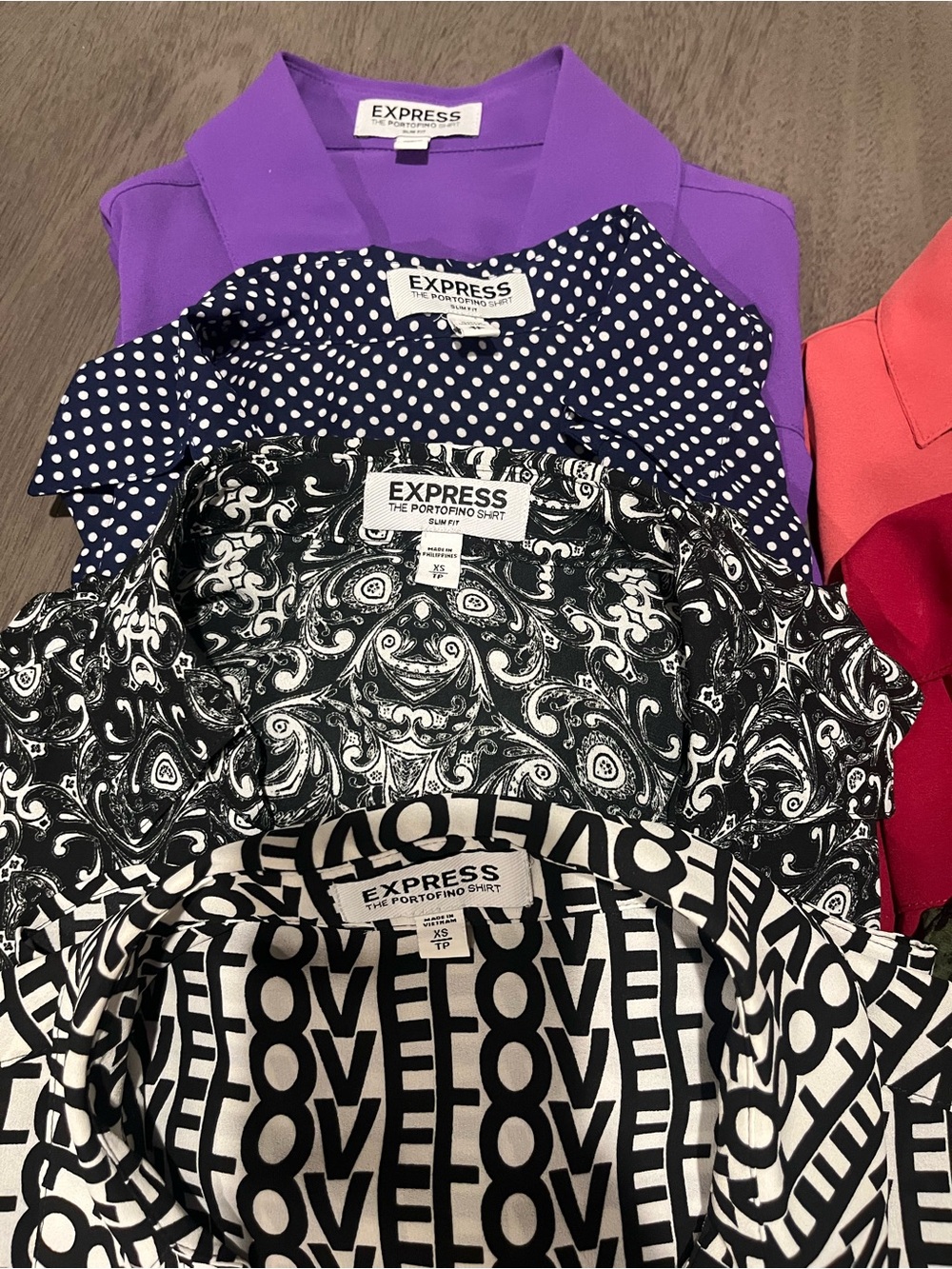 Express Women Button Down Tops. 6 Long-sleeve+1 Cap-sleeve+ 1 Black sleeveless - Picture 3 of 6